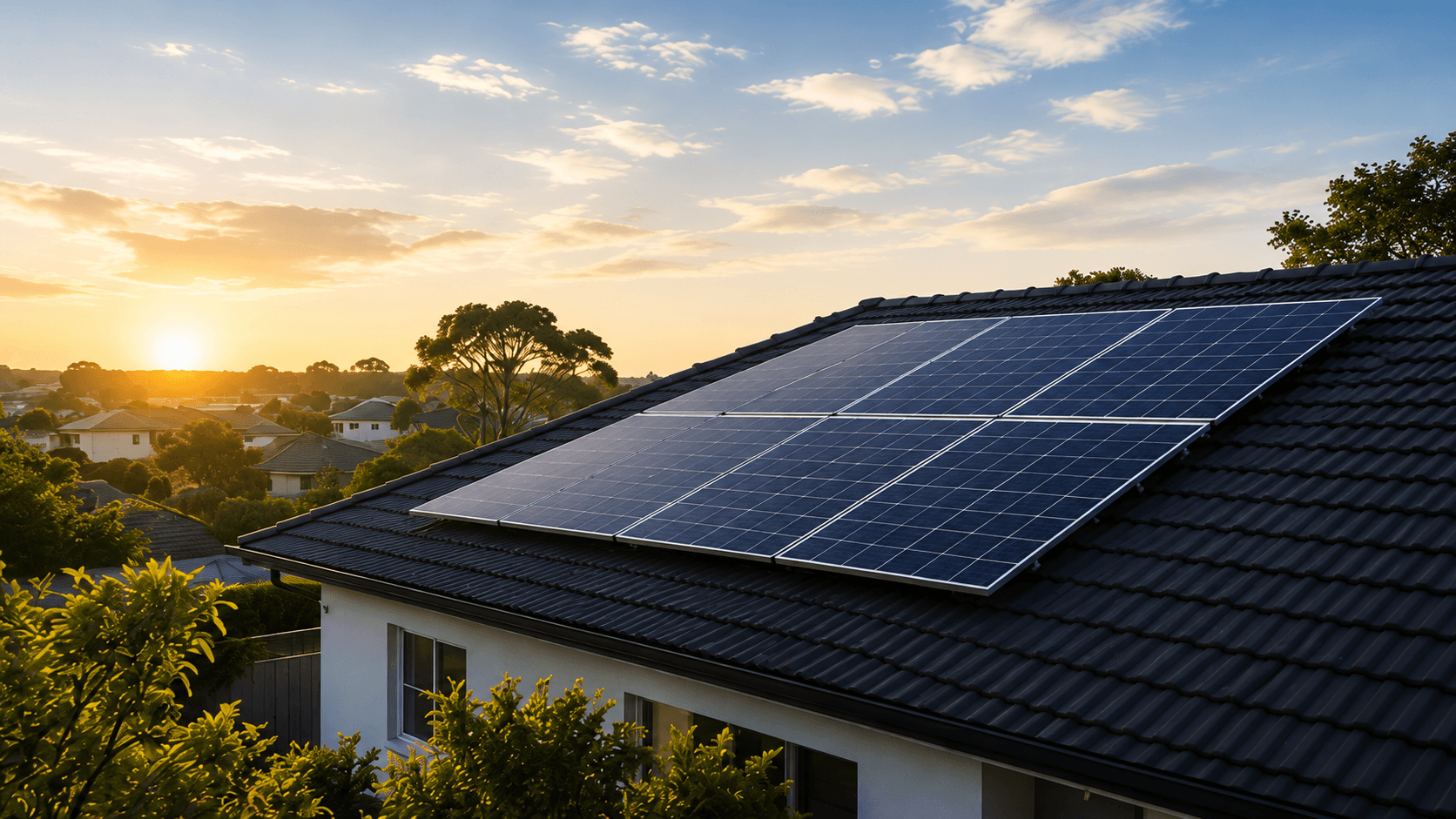 Solar installation background