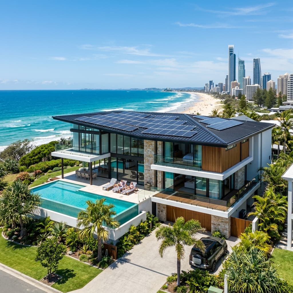 Solar installation background