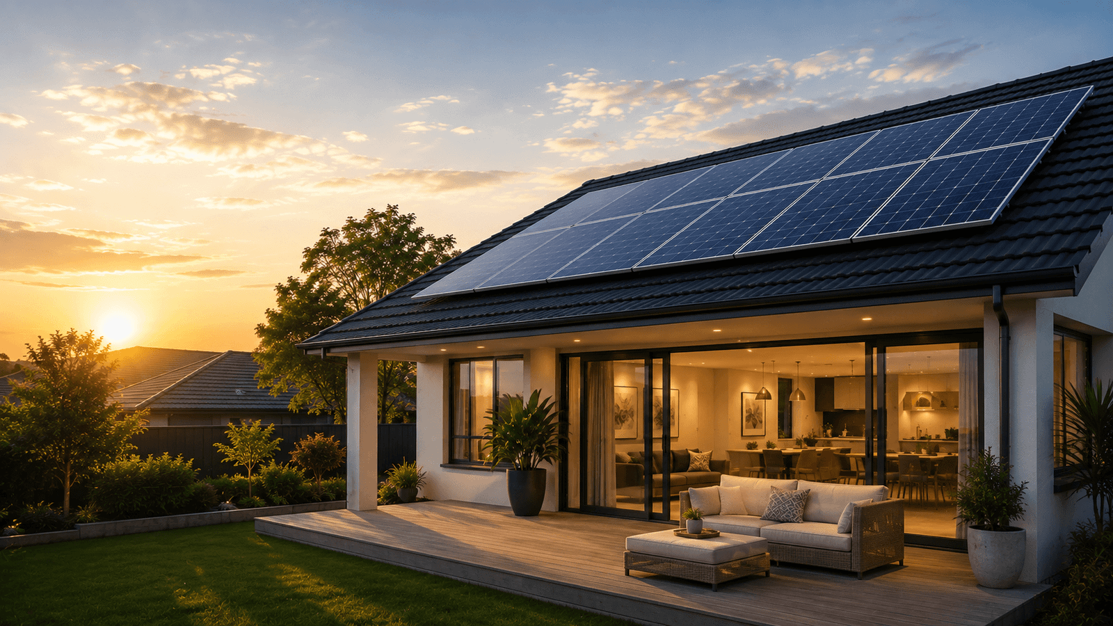 Solar installation background
