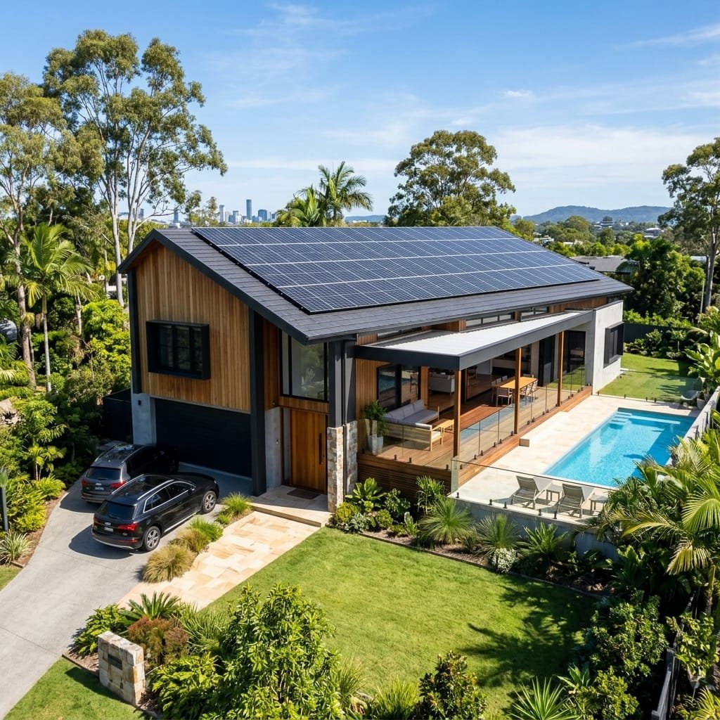 Solar installation background